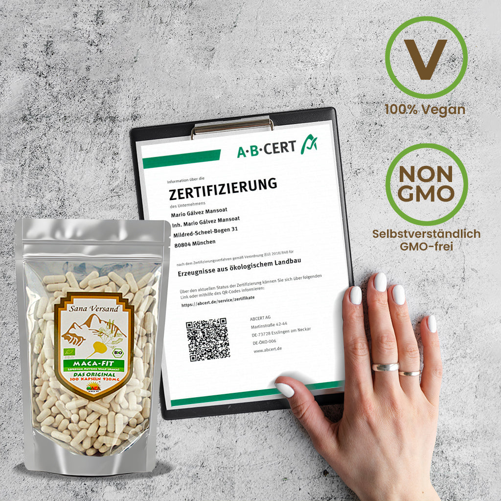 Maca Kapseln 300 Gelb - Sana-Versand