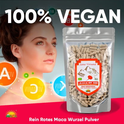 Rote Maca Kapseln 300 - Sana-Versand