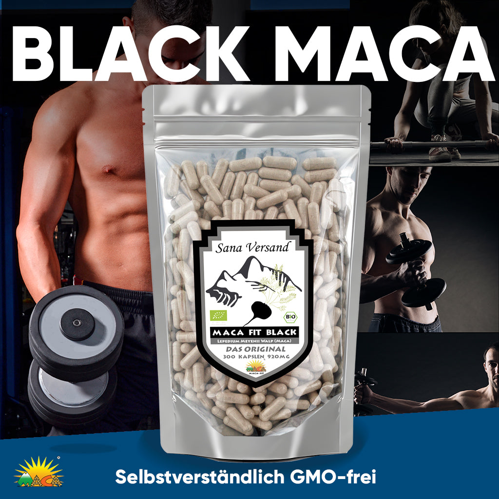 Maca Kapseln 300 Schwarz - Sana-Versand