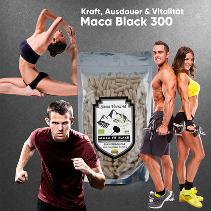 Maca Kapseln 300 Schwarz - Sana-Versand
