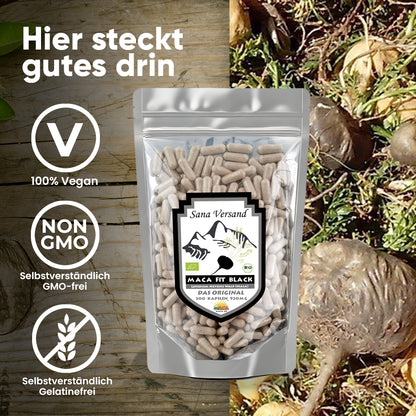 Maca Kapseln 300 Schwarz - Sana-Versand