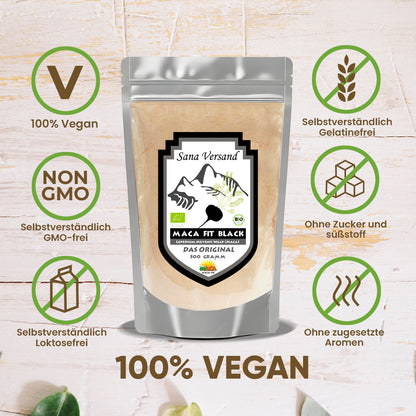 Schwarzes Macca Pulver 500g 
